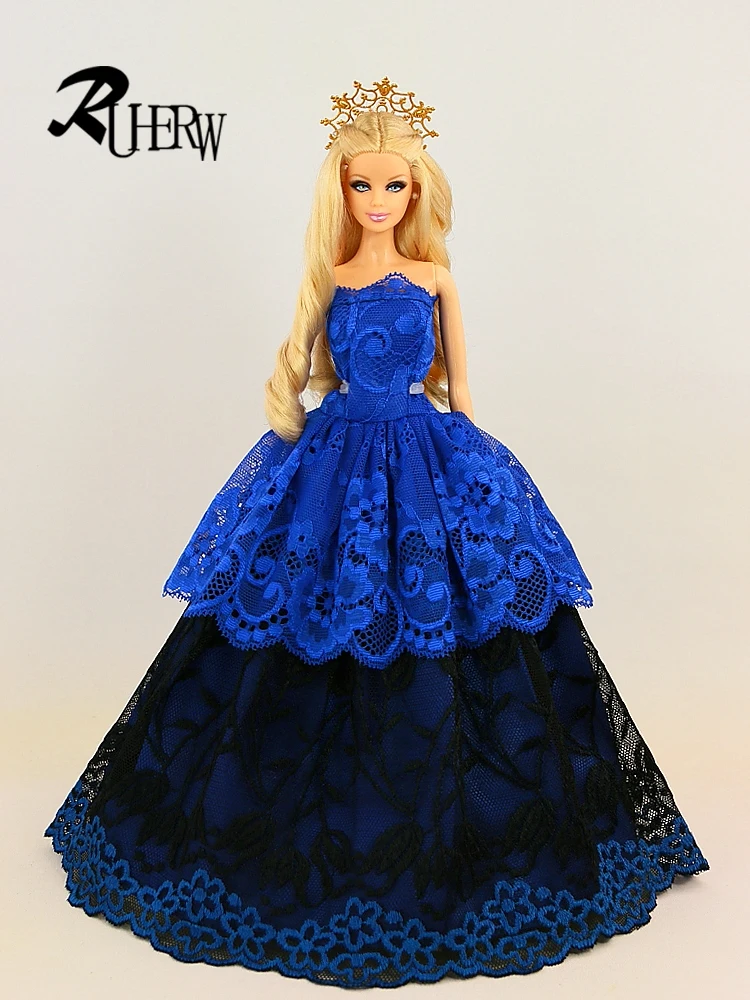 30 шт./лот (платье + обувь вешалка) новое платье ручной работы для куклы Барби