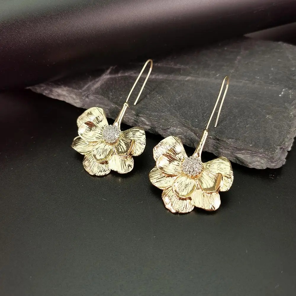 MANILAI из сплава в стиле бохо цветок висячие серьги для женщин винтажном