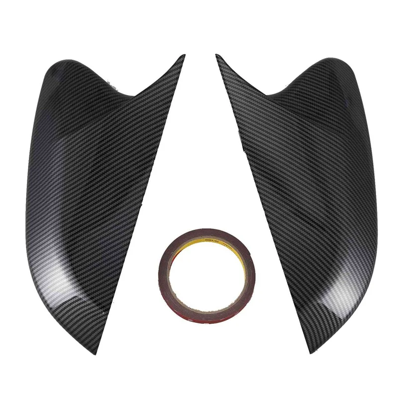 For Honda Civic 10Th 2016 2017 2018 Horn Shape Abs Carbon Fiber Style Rear View Side Mirror Cover Rearview Caps | Автомобили и