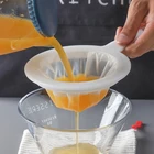 100200400 сетчатый кухонный Сверхтонкий сетчатый фильтр кухонный нейлоновый сетчатый фильтр ложка соевое молоко кофе молоко Йогурт многоразовый дуршлаг