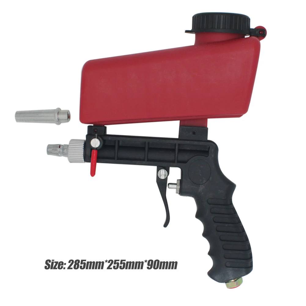 

Handheld Mini Spray Gun Lightweight Aluminium Gravity Pneumatic Sandblaster Gun Household Sandblasting Power Machine