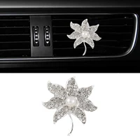 80 hot sales 35g car rhinestone decal man made pearl fix tightly metal crystal shiny car outlet clip for vehicle