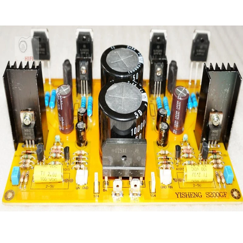 Плата усилителя KYYSLB AC40V ~ 75 в 100 Вт * 2 NJW0281G NJW0302G S200GF Дискретная высокой мощности Hi-Fi