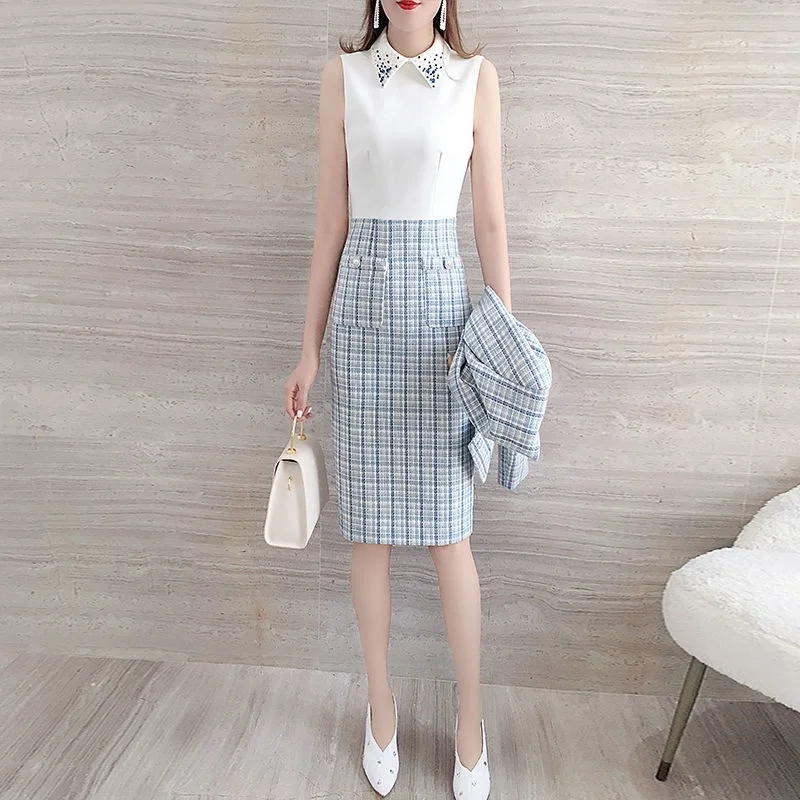 

Women's Autumn Suit Two-piece Elegant Dress + Short Coat Sweet Female Matching Sets For Women Off Shoulder Club Outfits Uniform