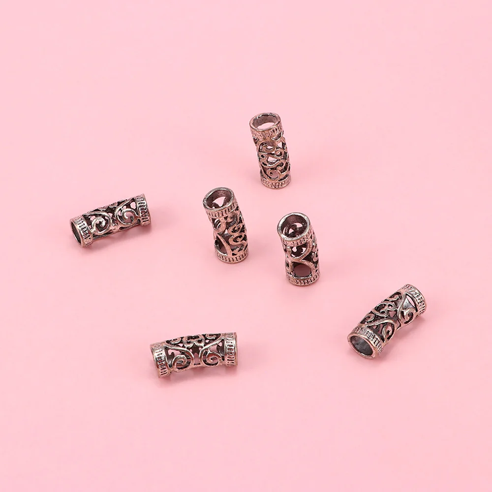 Бусины для кос дредов 10 шт. металлический браслет из тибетского серебра дюйма с