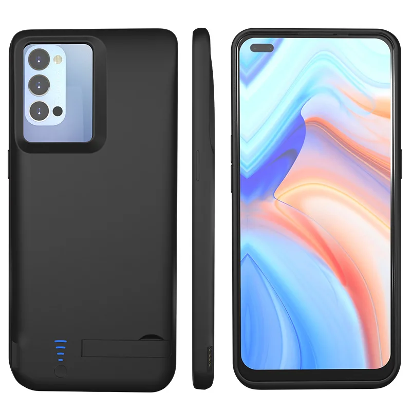 

XNCORN Battery Charger Cases For OPPO Reno 5pro 4pro Back Clip Battery Mini Stand USB Power Bank Thin Phone Case