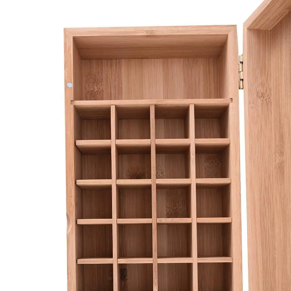 Деревянный контейнер для хранения эфирных масел 26 ячеек |