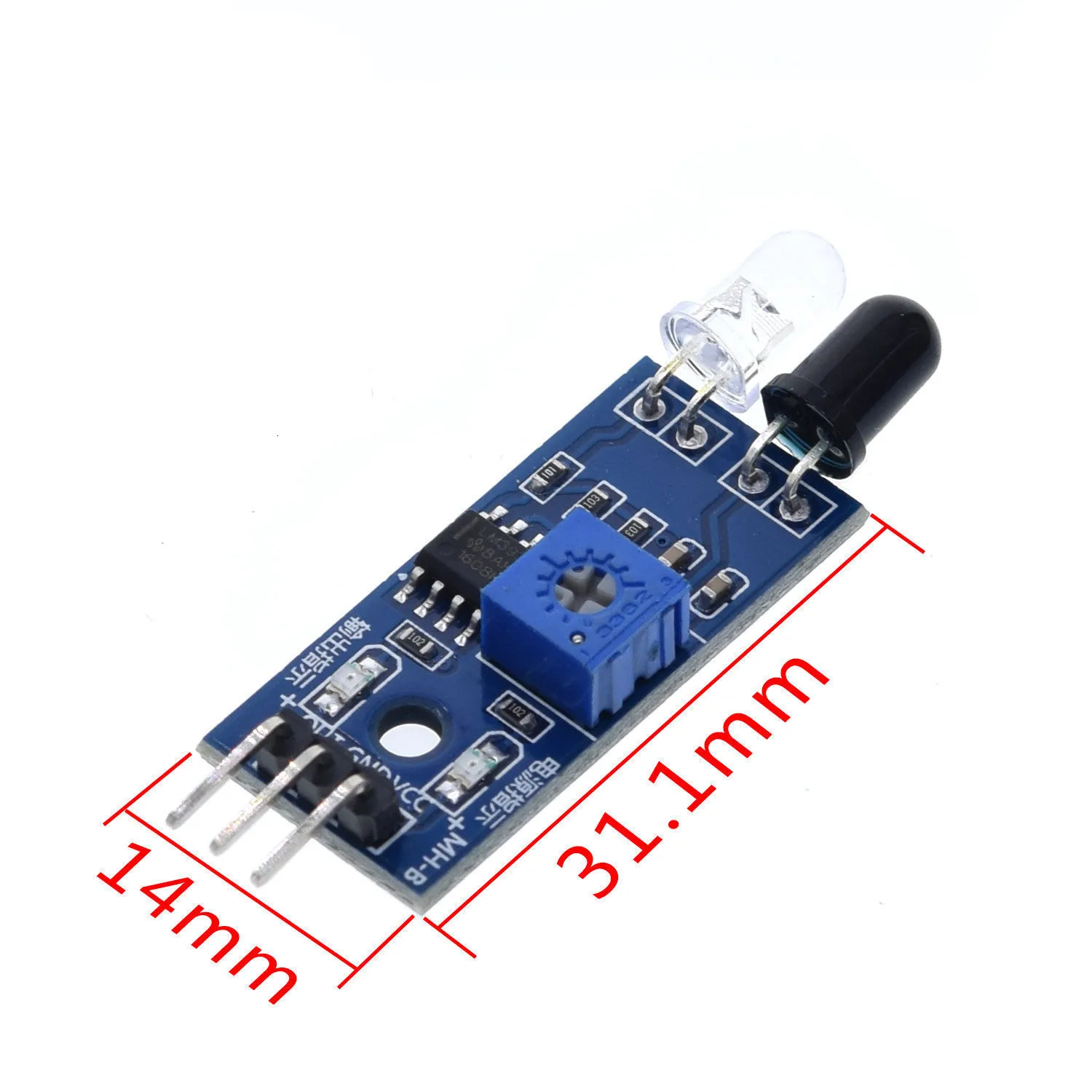 10 шт. инфракрасный модуль датчика обхода препятствий для Arduino Smart Car Robot 3-проводной