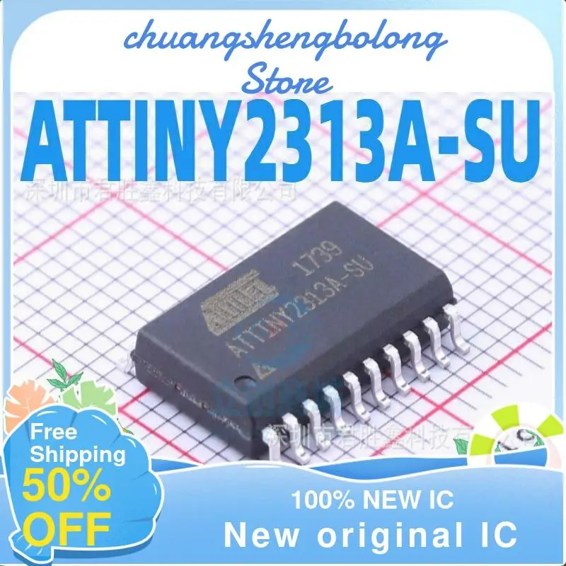 

10-200PCS ATTINY2313A ATTINY2313A-SU SOP-20 New original IC