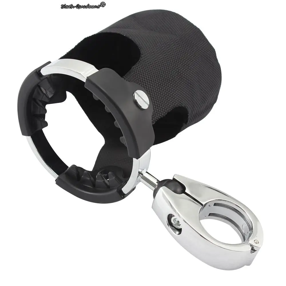 Barato Motocicleta 7/8-1.4In Taza De Bebida Soporte Para Bebidas, Agua Botella Giratoria Para Harley Honda Gira 22-35mm Manillar