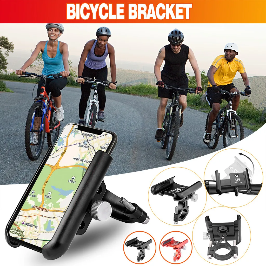 

phone holder for bike Rotating Navigation Aluminum Alloy Motorcycle Mobile Phone Bracket Bicycle phone holder bike accessories