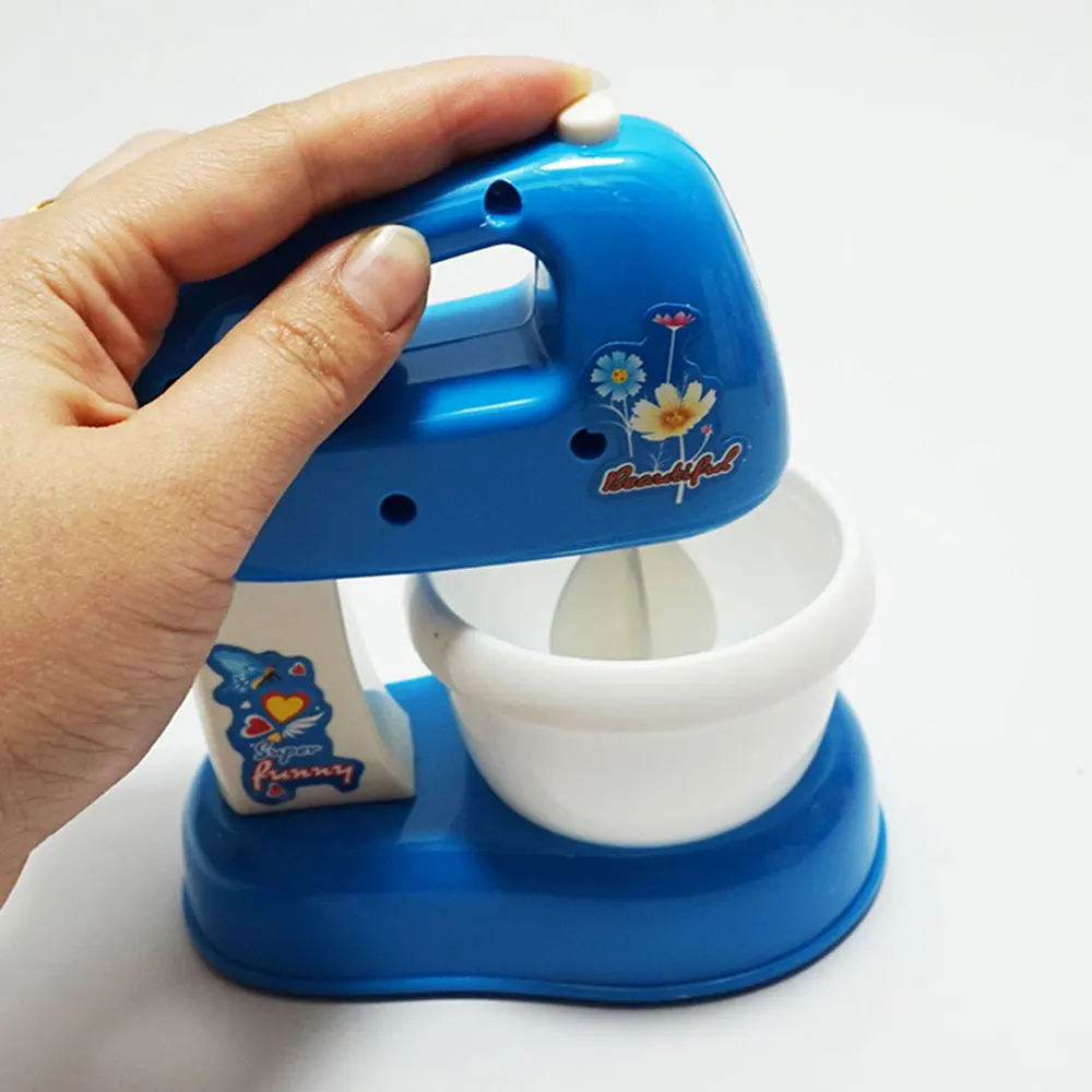 Кухонный игрушечный миксер игровой дом красивый практичный пластиковый синий