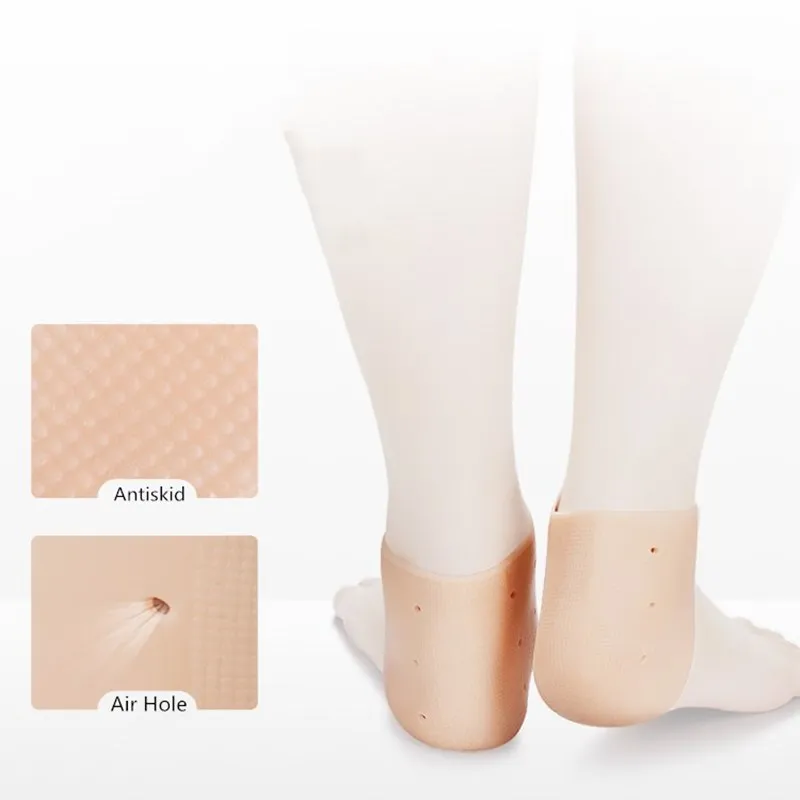 2Pieces Heel Protector Protective Sleeve Heel Spur Pads for Relief Plantar Fasciitis Heel Pain Reduce Pressure on Heel