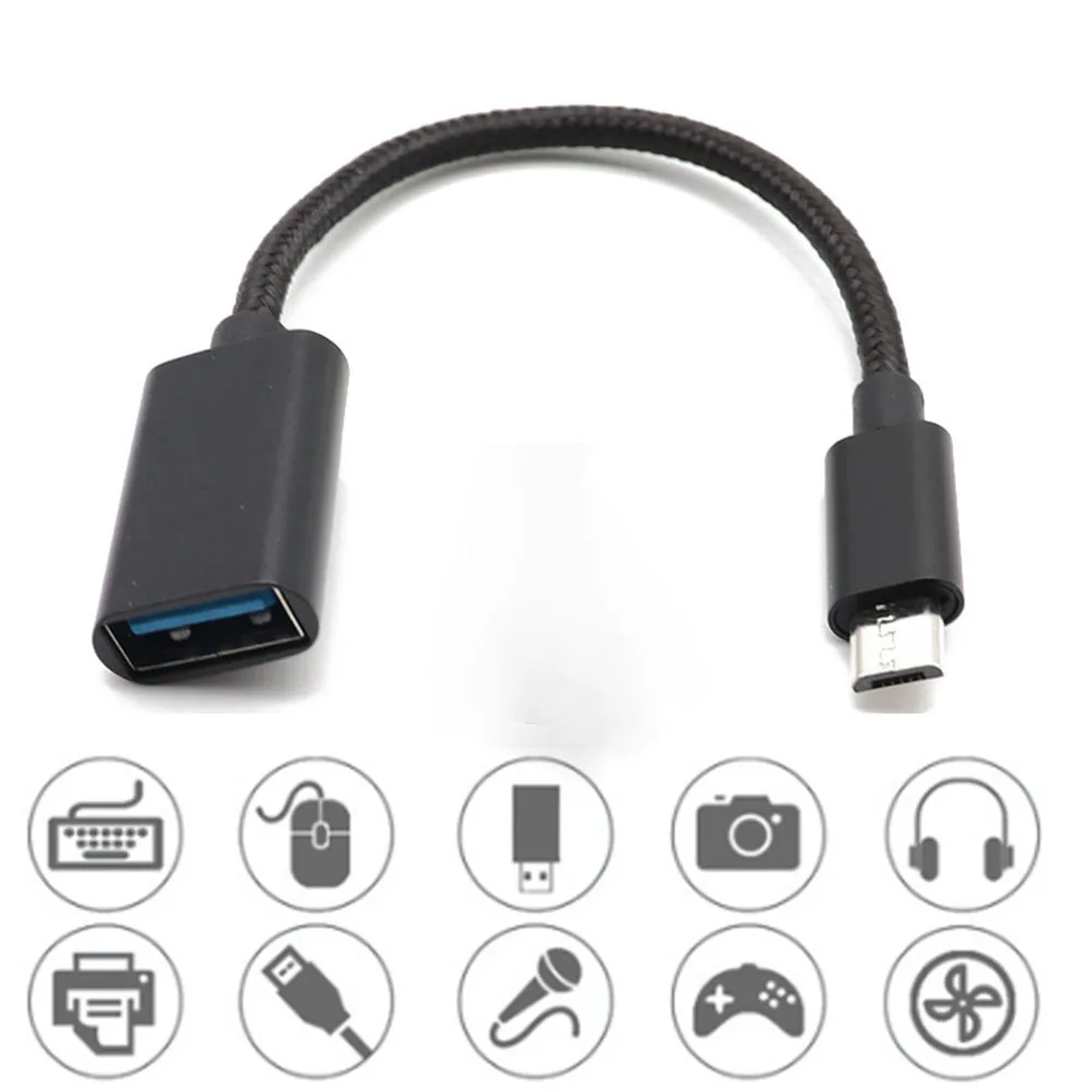 Кабель Micro USB OTG для передачи данных штекер гнездо адаптер Samsung HTC Android|Переходники