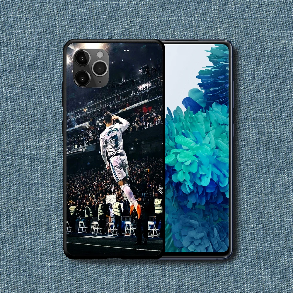 

Cristiano Ronaldo Soccer Football 7 Phone Case For iPhone 4 4s 5 5S SE 5C 6 6S 7 8 Plus X XS XR 11 12 Mini Pro Max 2020 black