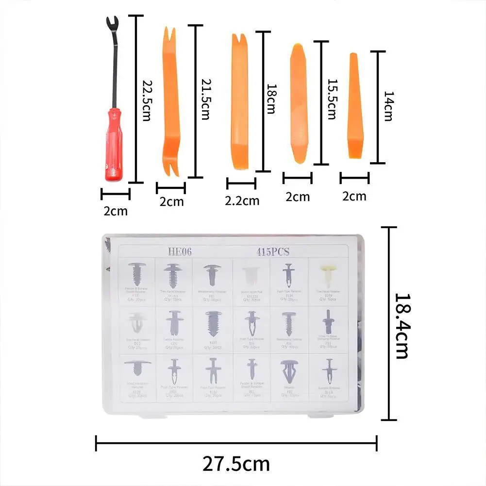 

Car Fastener Clips Mixed Auto Fastener Clip Door Trim Bumper Auto Panel Pin Rivet Accessories Retainer Rivet Push Car Y3L2