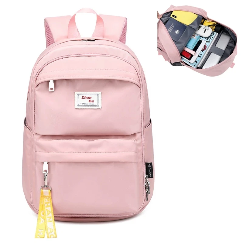 Double Shoulder Backpack for Female High School Students Schoolbag Campus Backpack Leisure Travel Bag 2021