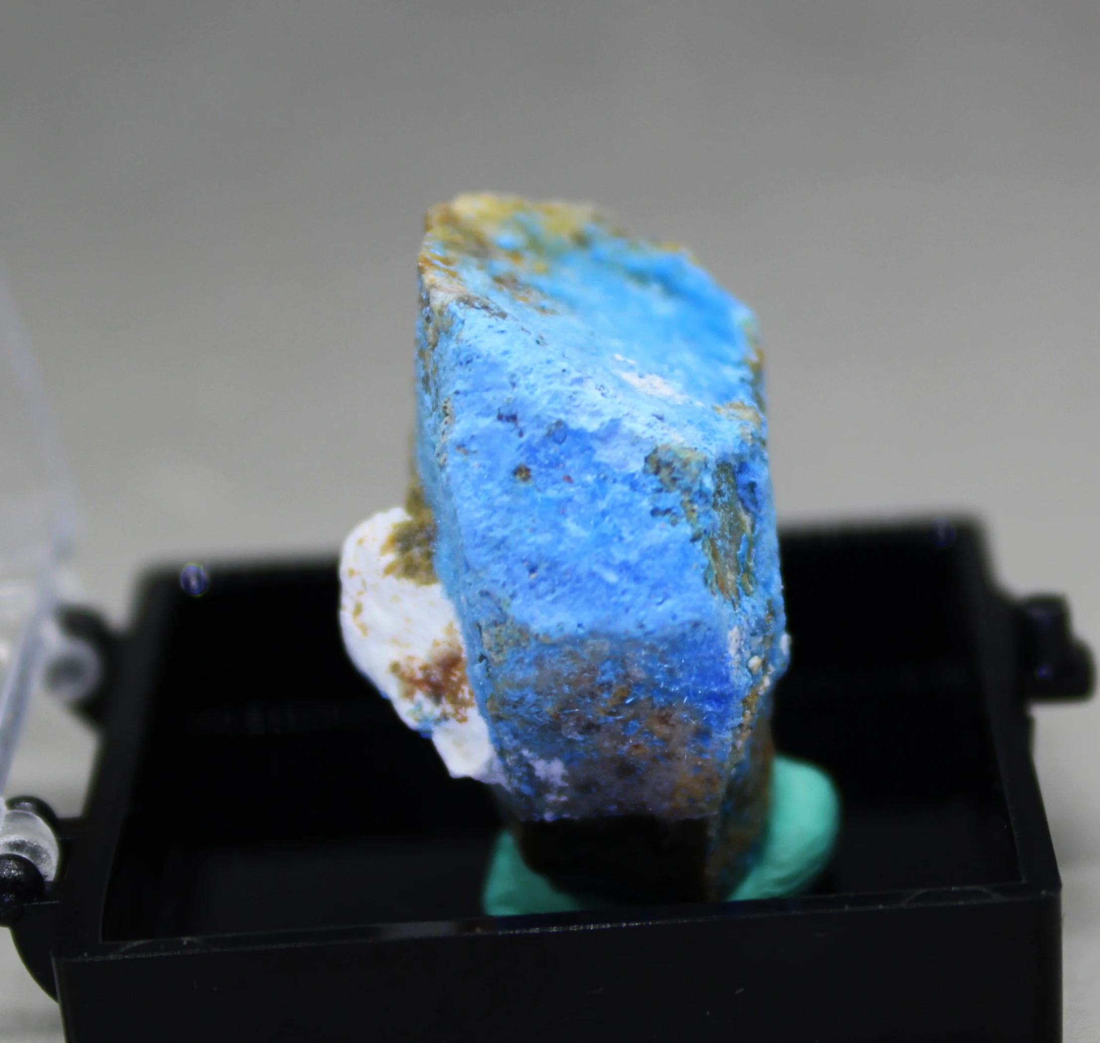 100% натуральный редкий голубой цианотрихит Кристалл минеральные образцы из