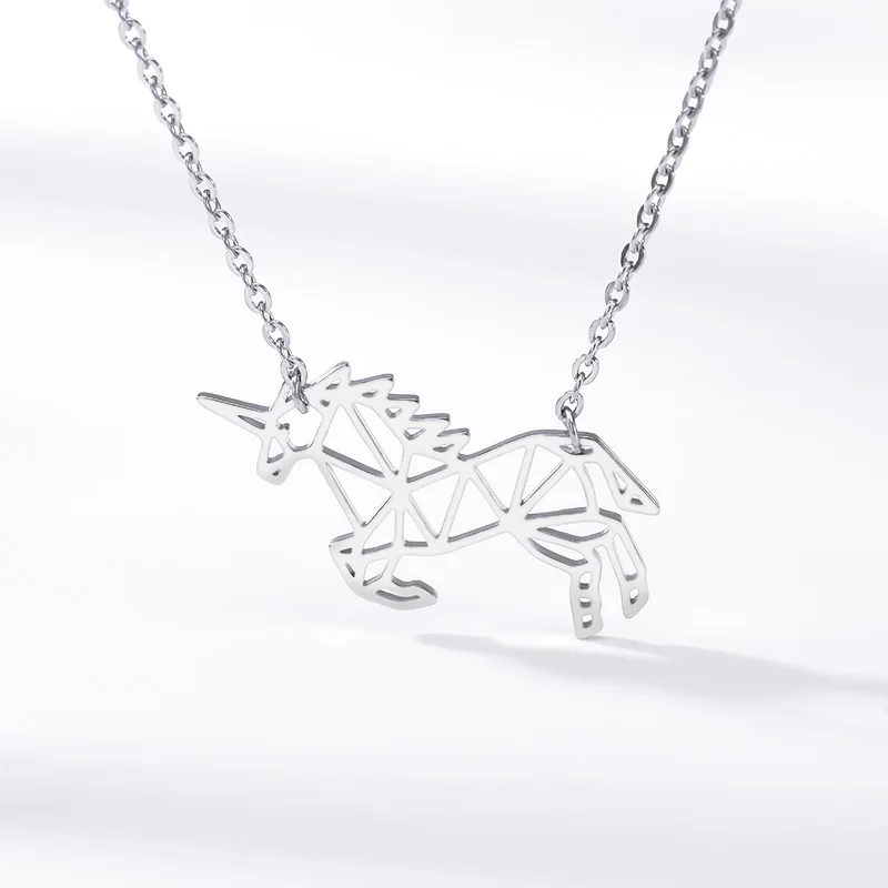 Ожерелье женское из нержавеющей стали золотого цвета | Украшения и аксессуары