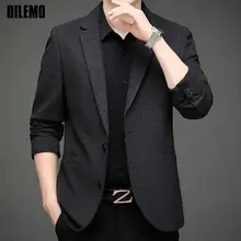 Chaqueta de alta gama para hombre, Blazer elegante e inteligente, informal, de marca de diseñador, a la moda, para fiesta y negocios (2)