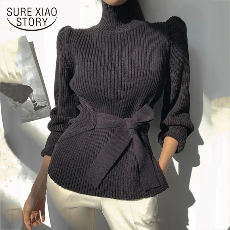 

Fall 2023 Korean Style Women Ropa Invierno Mujer Elegant Pull Turtleneck Pullover Sweater Pink Black Cropped Blusa Tricot 16485