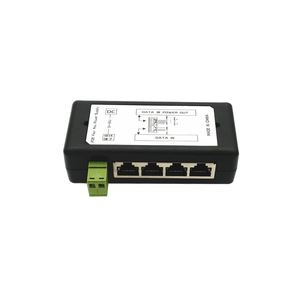 CCTV 4CH PoE инжектор коробка DC 12V 48V Питание за животными для охоты POE IP Камера Wi Fi AP VoIP