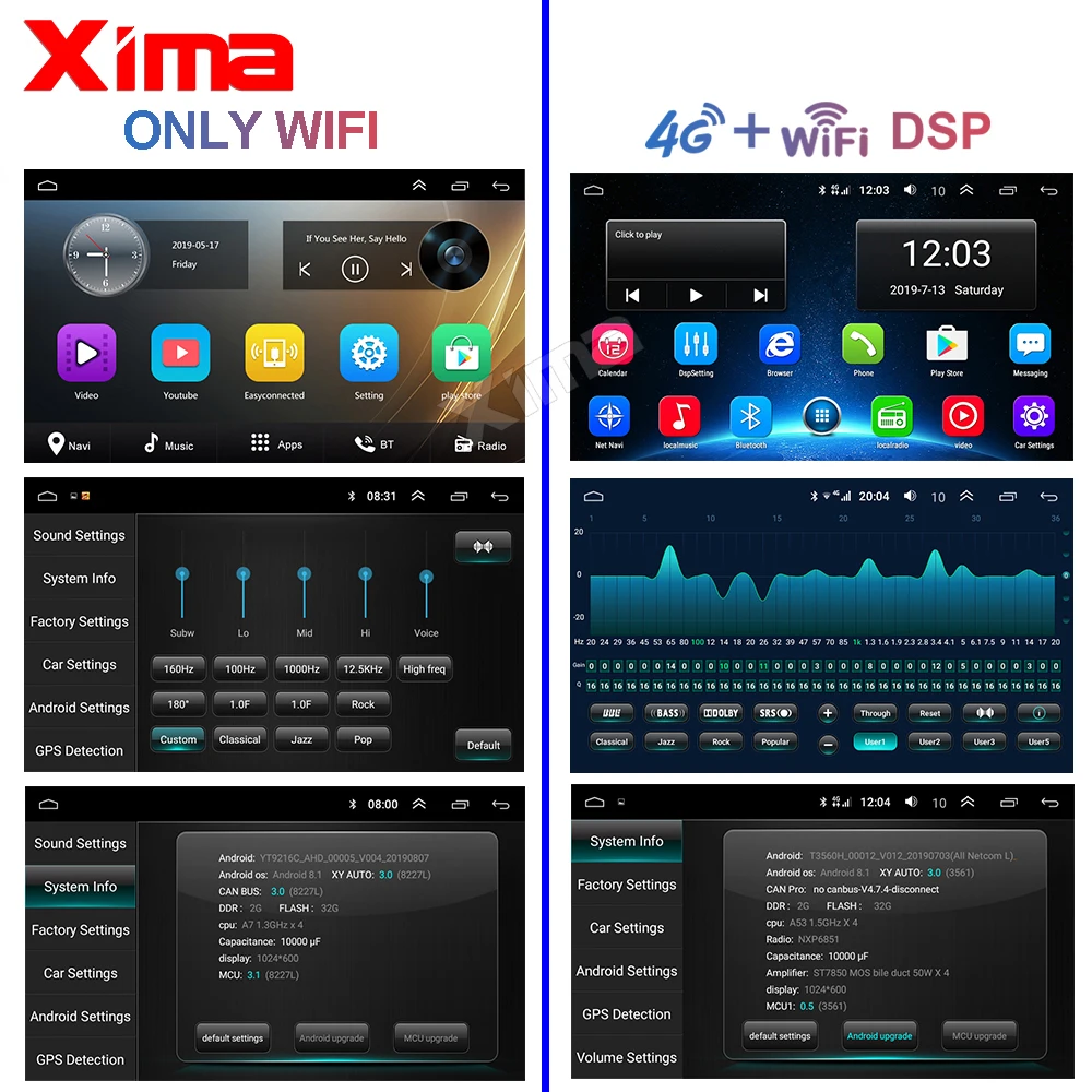 10 Inch 2din Car Android 9.0 Car DVD Player for Mitsubishi Lancer 2008 2009 2010- Car Radio GPS Navigation Multimedia Player