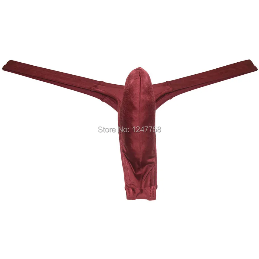 Нижнее белье мужское с низкой посадкой стринги трусы танга карманом микро шорты