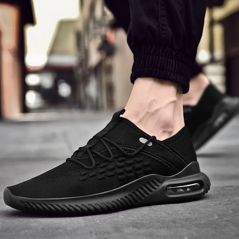 Дышащие мужские кроссовки с гибкой воздушной поддержкой спортивные на подушке