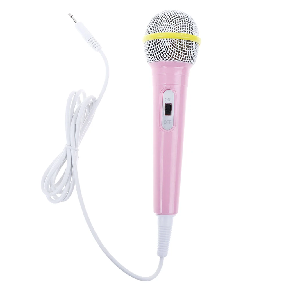 Детская Проводная игрушка микрофон для караоке музыкальный инструмент детские