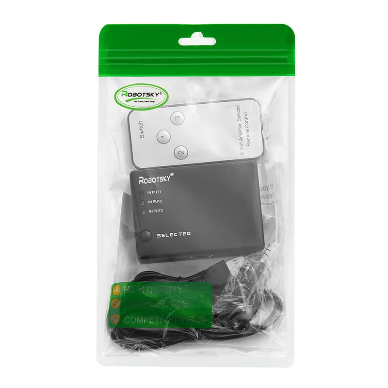 Robotsky 3 Порты и разъёмы 1080P HDMI совместимых с коммутатор видео совместимому