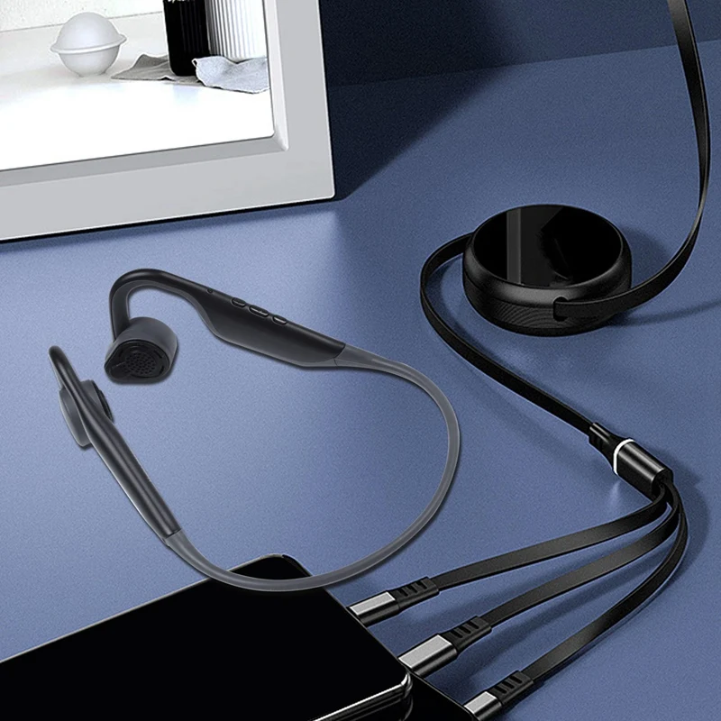 Bh128 костная проводимость Беспроводная bluetooth гарнитура Bluetooth 4 1 водонепроницаемый