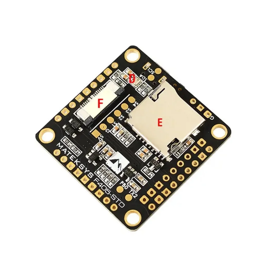 Matek-CONTROLADOR DE VUELO F405-STD STM32F405 BetaFlight, inversor OSD integrado para Dron de carreras RC Multirotor FPV-1