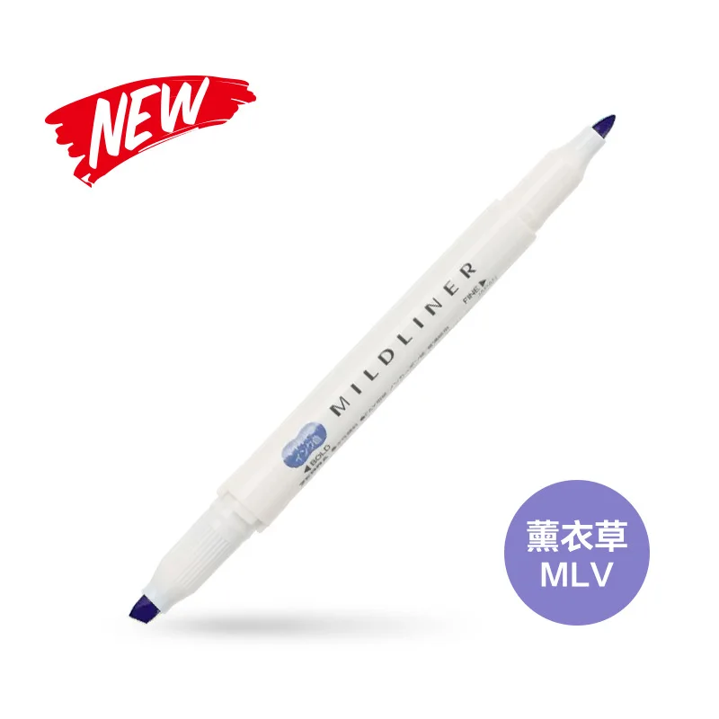 MLV Zebra Mildliner лайнер двухглавый маркер ручка крюк ручка милый арт маркер ручка Zebra Mildliner японские канцелярские товары для рукоделия - Цвет: MLV