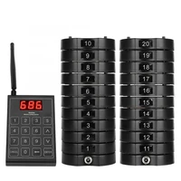 668 s restaurant pager wireless call paging queuing system guest pager with 20 receivers for bar fast food restaurant coffe