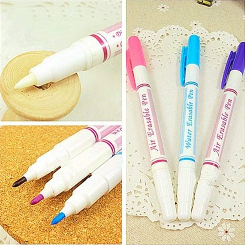 MIUSIE 3 шт. Стич с двойной головкой стираемая воздухом ручка водой для шитья