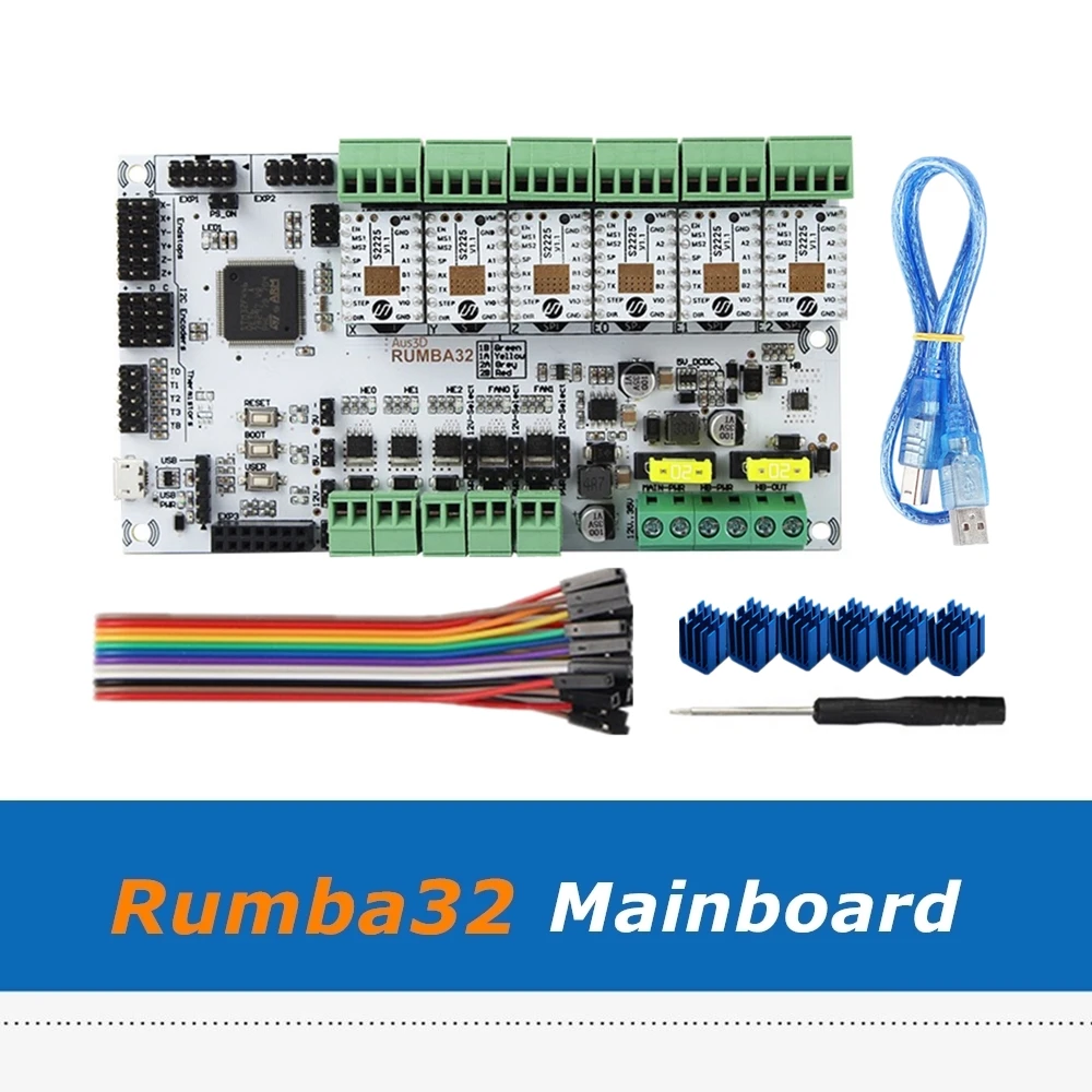 Плата управления Rumba32 Rumba 32 + 6 модулей драйвера TMC2225 совместимых с Marlin 2 0 бит
