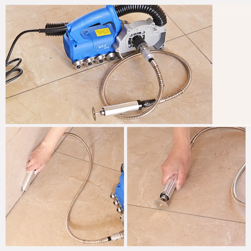 Household Electric Tile Gap Crevice Cleaning Machine Slotting Tool Tile Joint Cleaner Tile Joint Cleaning Machine enlarge