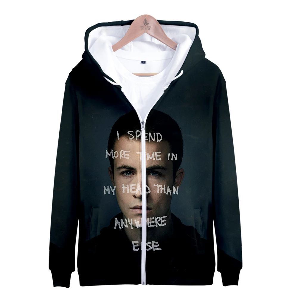 2019 13 причин почему толстовка на молнии повседневные толстовки новая модная