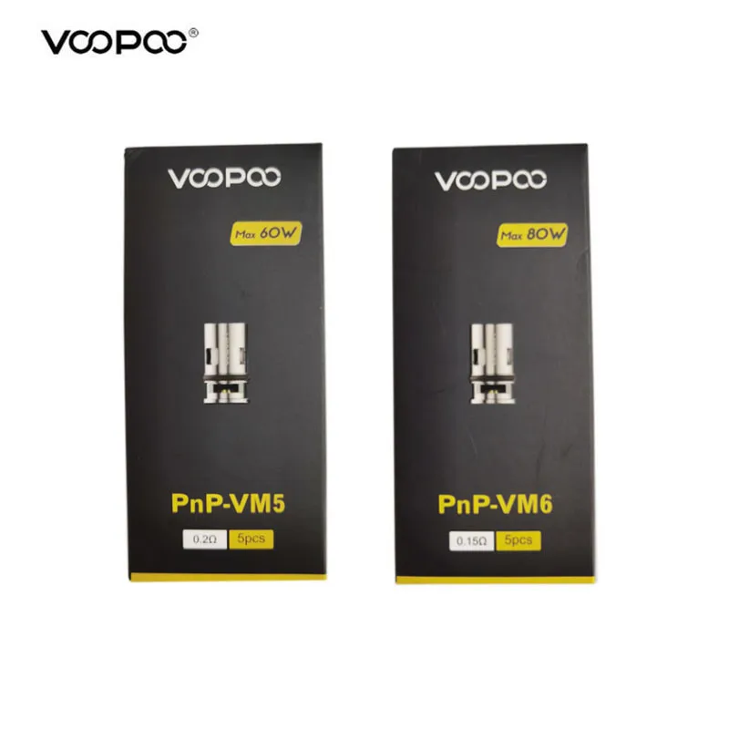 5/10/15 шт. оригинальные Voopoo PnP TM1/VM5/VM6 сетчатые сменные катушки 0.2ohm VM5 0.15ohm VM6 для Drag X / S