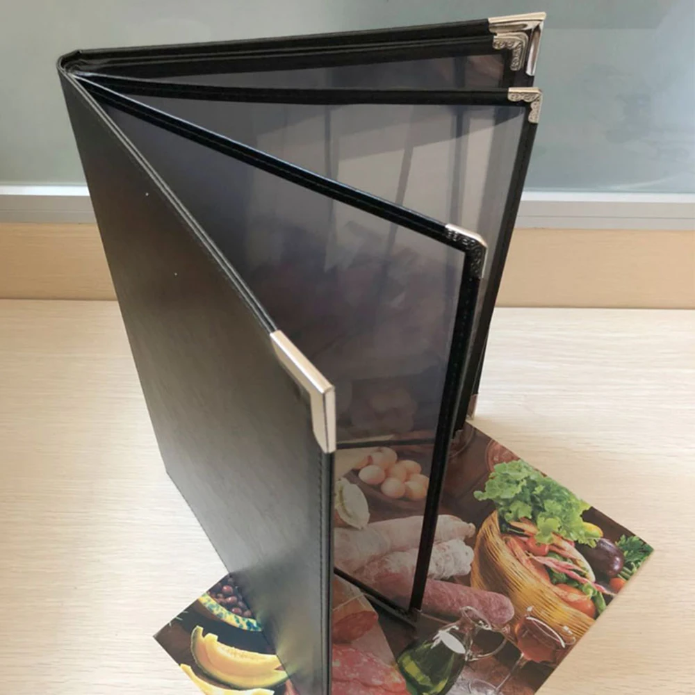 Recipe Book Hotel Transparent Recipe Pvc Shell making A4 Loose-Leaf Menu This Meal Card Holder