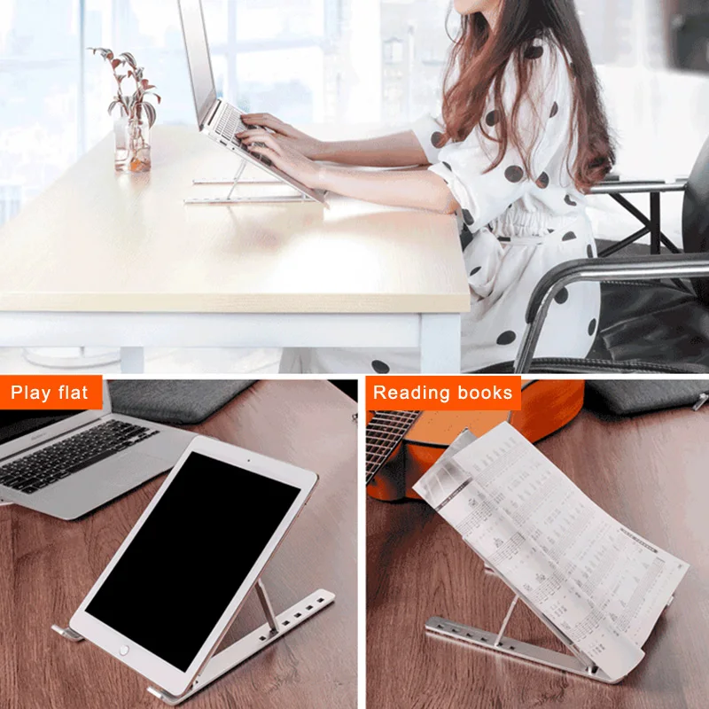 Новинка 2019 регулируемая складная подставка для ноутбука из алюминиевого сплава