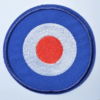 5 pcs red point raf roundel mod target iron on patch about 8 6 cm