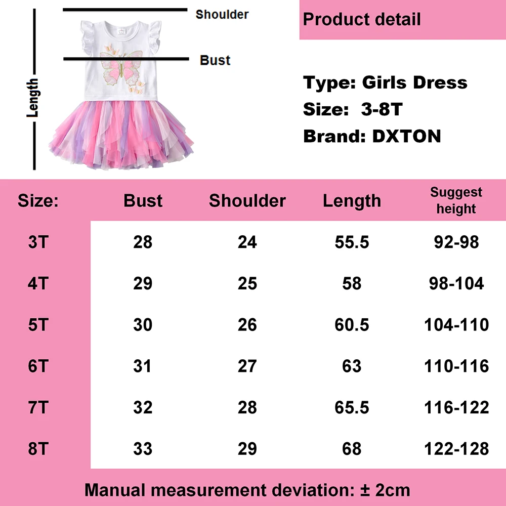 

DXTON Kids Tutu Dress For Girls Toddler Summer Princess Girls Dress Butterfly Elegant Prom Party Costume Sequin Children Dress