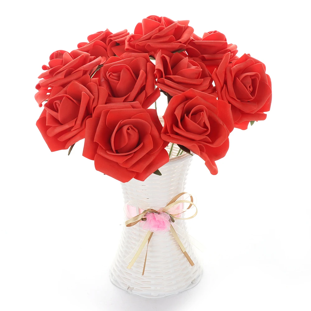 10 головок Шелковый цветочный шар центральный мятный декоративный висячий цветок