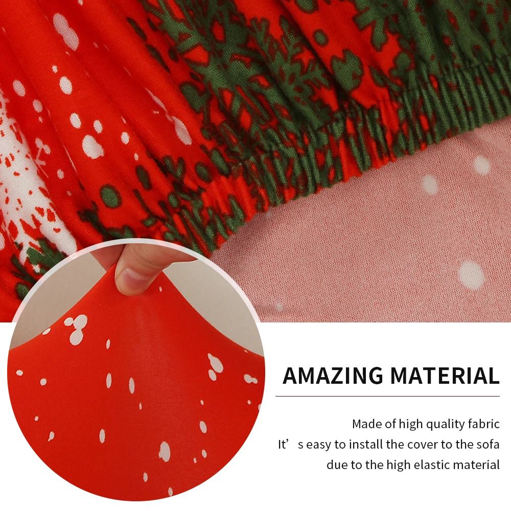 Рождественский чехол для дивана кофейной ванны эластичный кресла защитный