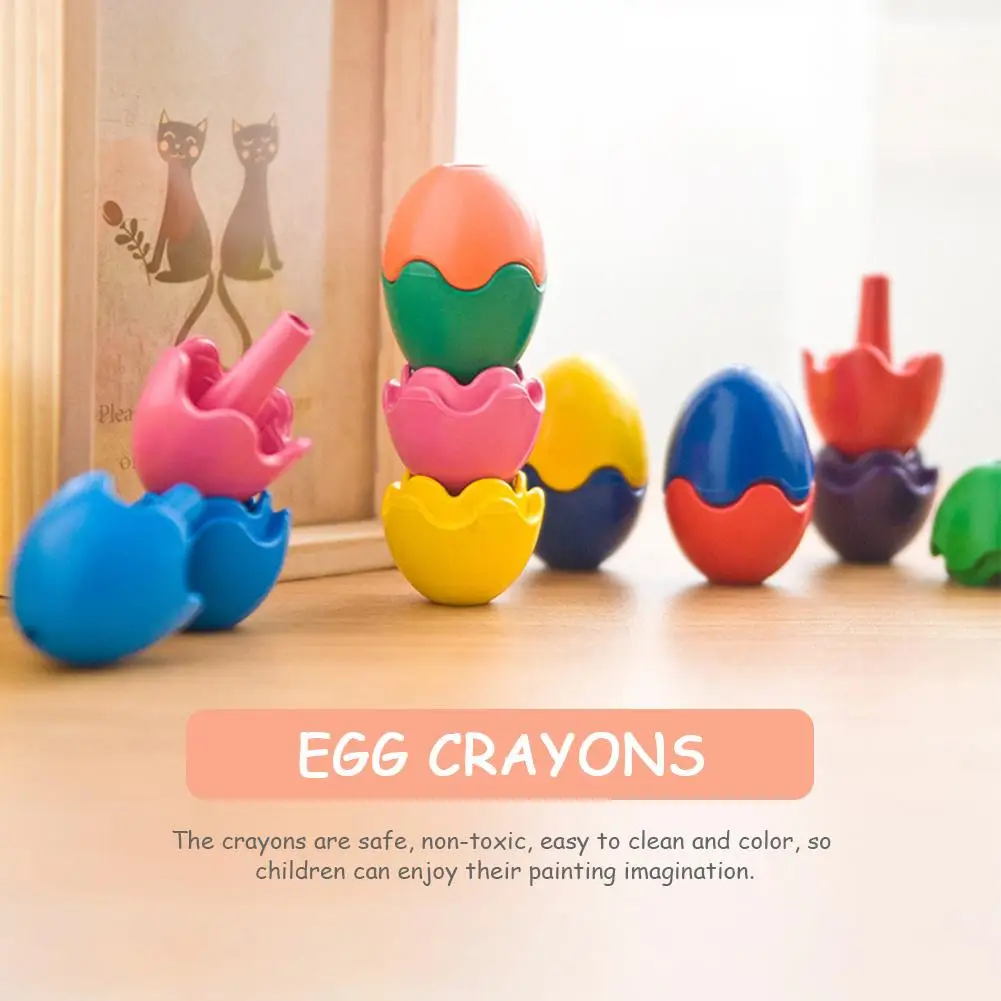 Мелки для детей ясельного возраста мелки рук 9 цветов нетоксичные краски яйцо