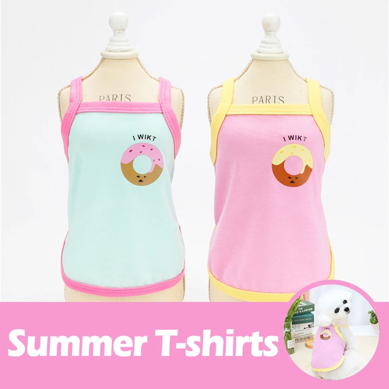 2021 летняя одежда для собак дешевая жилет футболка померанского чихуахуа щенка с