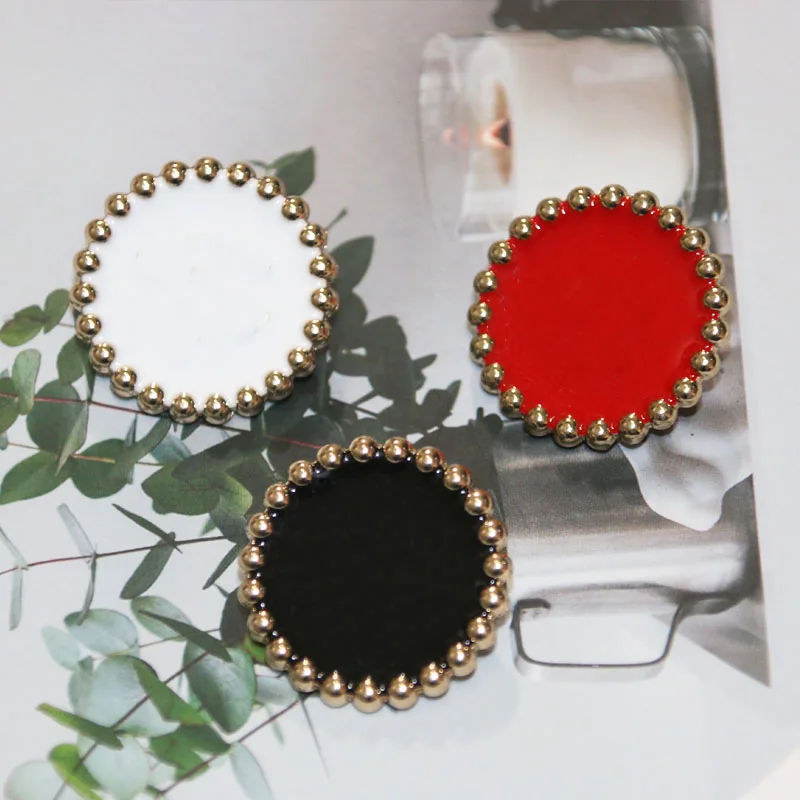 

Metal button round love lovely retro decorative button 10 pieces set selling size 2.4cm clothing jacket accessories