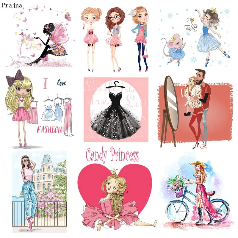 Prajna/модные утюжки для девочек с надписью Vynil глажка наклейки теплопередачей